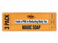 Ghar Magic Soaps Sandalwood & Saffron Magic Soaps For Bath ( Pack Of 3) 300 Gms | Paraben Free | Chandan & Kesar Bath Soap | Handmade Soaps For Glowing | Skin Brightening Soap For Men & Women