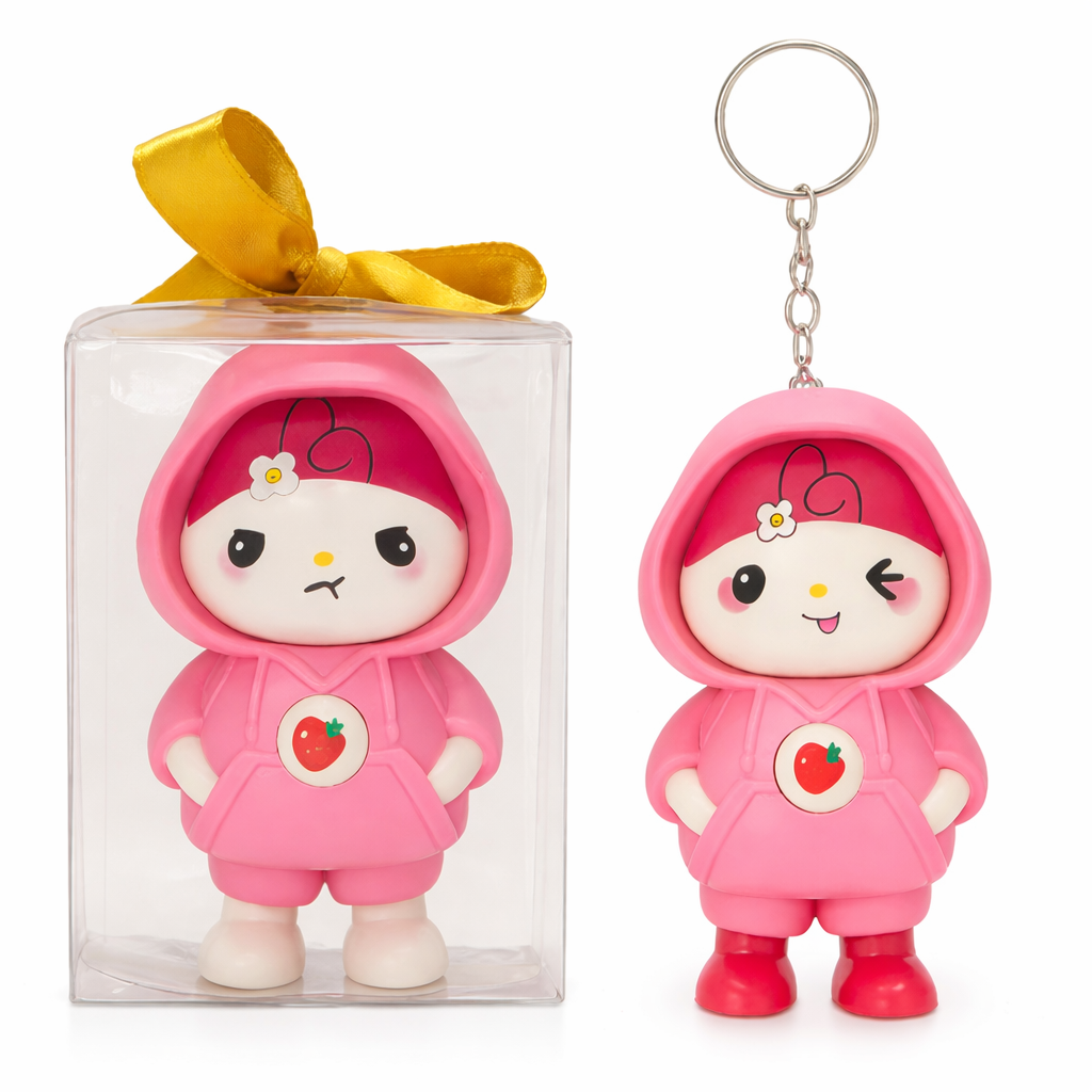RAKZON Face Changing Key Chain | Fun Rotating Expression Keyring for Kids & Adults ( Pack of 2 )
