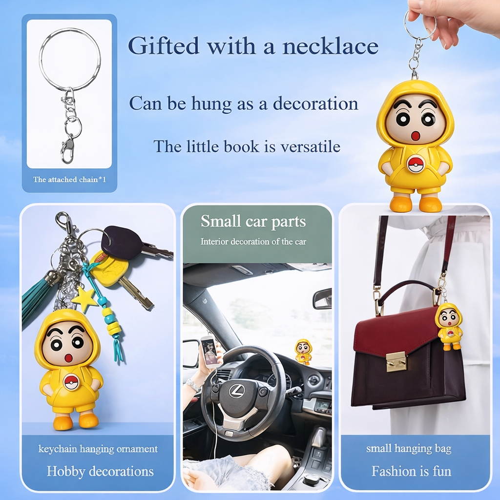RAKZON Face Changing Key Chain | Fun Rotating Expression Keyring for Kids & Adults ( Pack of 2 )