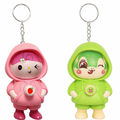 RAKZON Face Changing Key Chain | Fun Rotating Expression Keyring for Kids & Adults ( Pack of 2 )