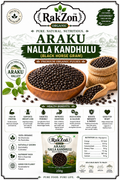 RAKZON Organic Nalla Kandhulu | Premium Black Horse Gram | Natural, Unpolished & Protein Rich | Direct From Araku Farmers